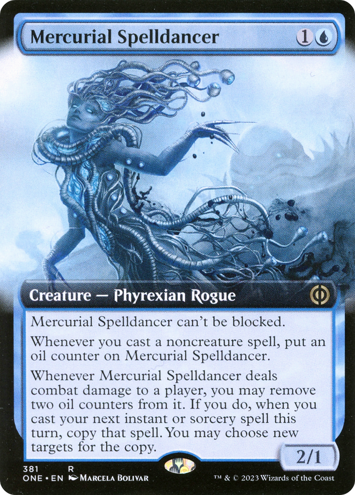 Mercurial Spelldancer (Extended Art) [Phyrexia: All Will Be One] 