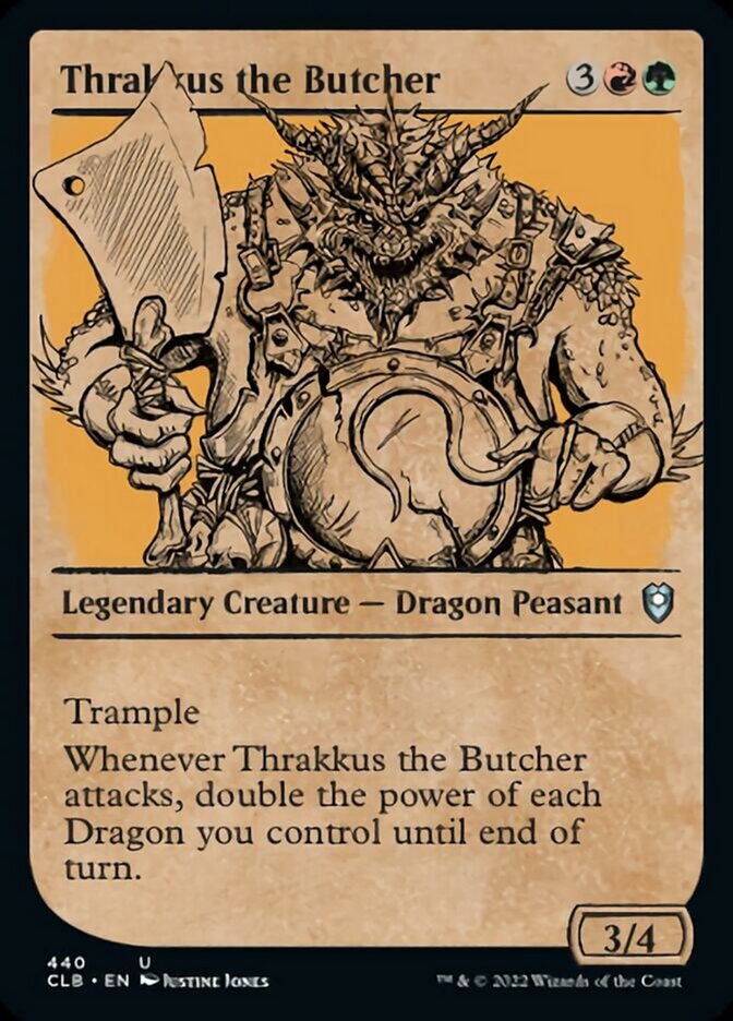 Thrakkus the Butcher (Showcase) [Commander Legends: Battle for Baldur's Gate] 