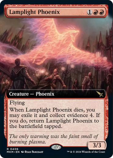 Lamplight Phoenix (Extended Art) [Murders at Karlov Manor] 