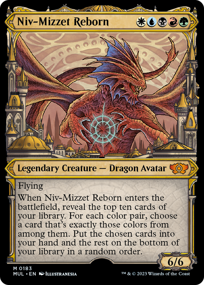 Niv-Mizzet Reborn (Halo Foil) [Multiverse Legends] 