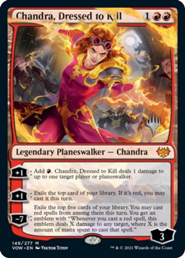 Chandra, Dressed to Kill (Promo Pack) [Innistrad: Crimson Vow Promos] 