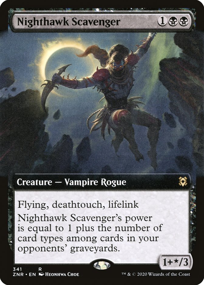Nighthawk Scavenger (Extended Art) [Zendikar Rising] 