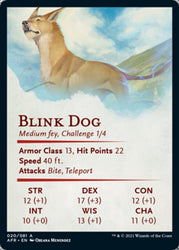 Blink Dog Art Card [Dungeons &amp; Dragons: Adventures in the Forgotten Realms Art Series] 