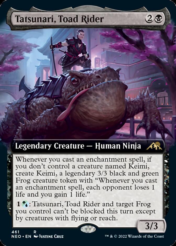 Tatsunari, Toad Rider (Extended Art) [Kamigawa: Neon Dynasty] 