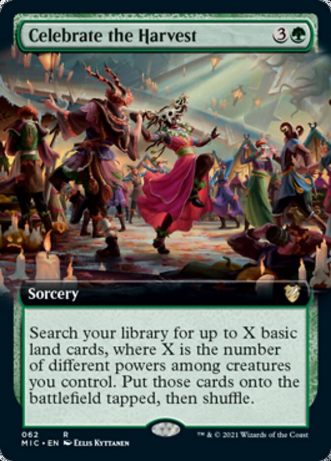 Celebrate the Harvest (Extended Art) [Innistrad: Midnight Hunt Commander] 
