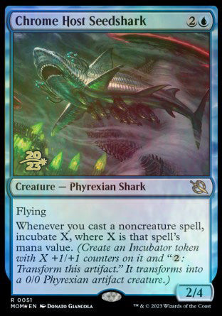 Chrome Host Seedshark [March of the Machine Prerelease Promos] 