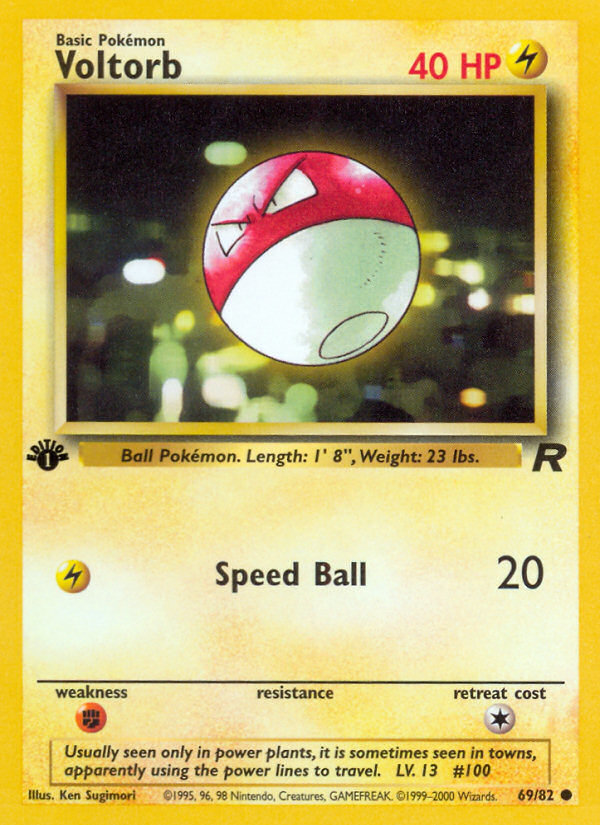 Voltorb (69/82) [Team Rocket 1st Edition] 