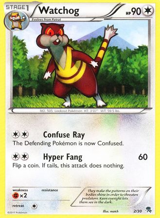 Watchog (2/30) [Black &amp; White: Trainer Kit - Zoroark] 