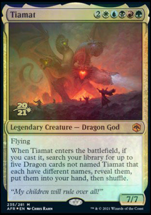 Tiamat [Dungeons &amp; Dragons: Adventures in the Forgotten Realms Prerelease Promos] 