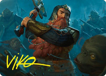 Gimli, Counter of Kills Art Card (10/81) [The Lord of the Rings: Tales of Middle-earth Art Series] 