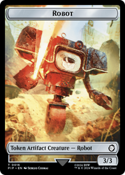 Robot // Junk Double-Sided Token [Fallout Tokens] 