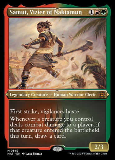 Samut, Vizier of Naktamun (Foil Etched) [March of the Machine: The Aftermath] 