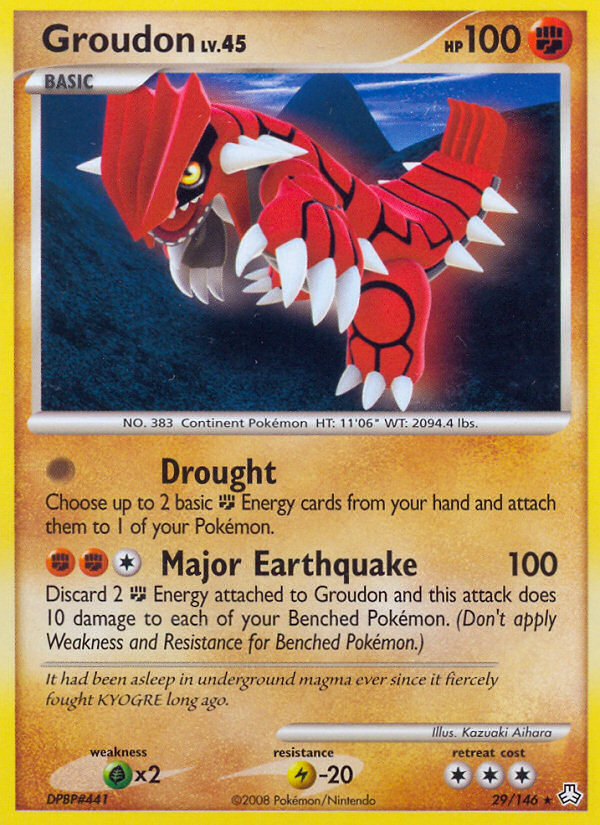 Groudon (29/146) [Diamond &amp; Pearl: Legends Awakened] 