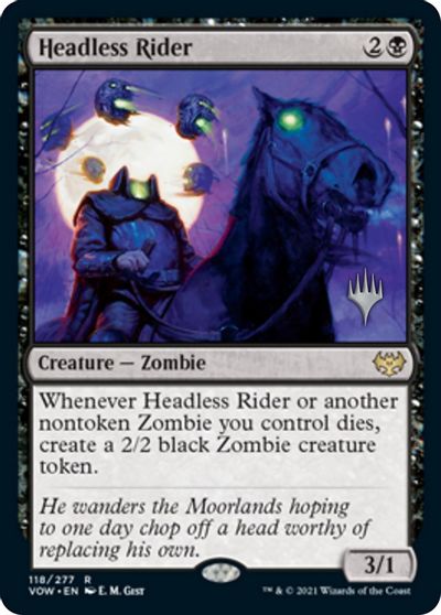 Headless Rider (Promo Pack) [Innistrad: Crimson Vow Promos] 