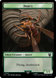 Elf Warrior // Insect Double Sided Token [The Lord of the Rings: Tales of Middle-Earth Commander Tokens] 
