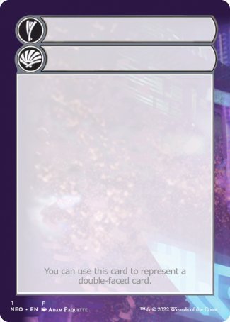 Helper Card (1/9) [Kamigawa: Neon Dynasty Tokens] 