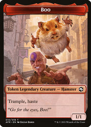 Wolf // Boo Double-Sided Token [Dungeons &amp; Dragons: Adventures in the Forgotten Realms Tokens] 