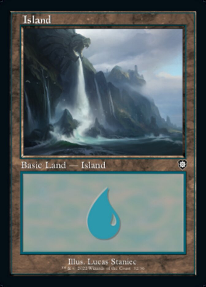Island (032) (Retro) [The Brothers' War Commander] 