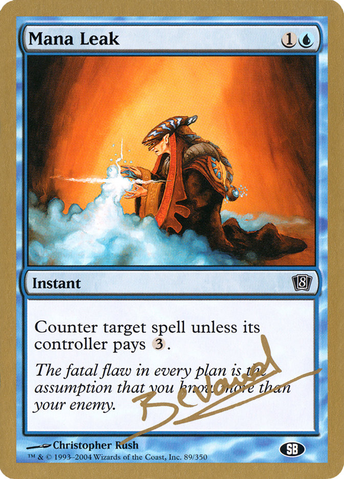 Mana Leak (Manuel Bevand) (SB) [World Championship Decks 2004] 