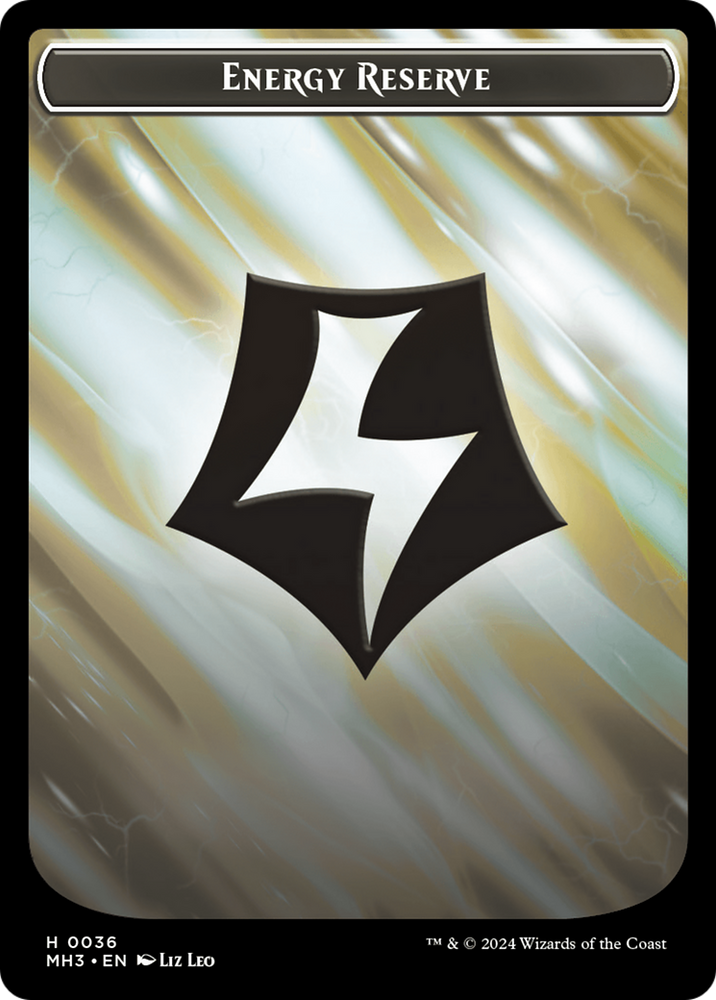 Spellgorger Weird // Energy Reserve Double-Sided Token [Modern Horizons 3 Tokens] 