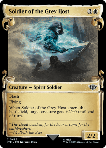 Soldier of the Gray Host [The Lord of the Rings: Tales of Middle-Earth Showcase Scrolls] 