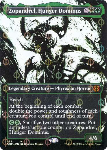 Zopandrel, Hunger Dominus (Borderless Ichor Step-and-Compleat Foil) [Phyrexia: All Will Be One] 