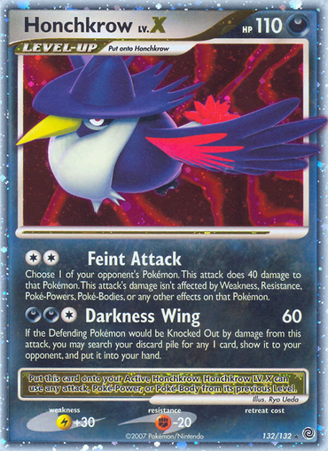 Honchkrow LV.X (132/132) [Diamond &amp; Pearl: Secret Wonders] 