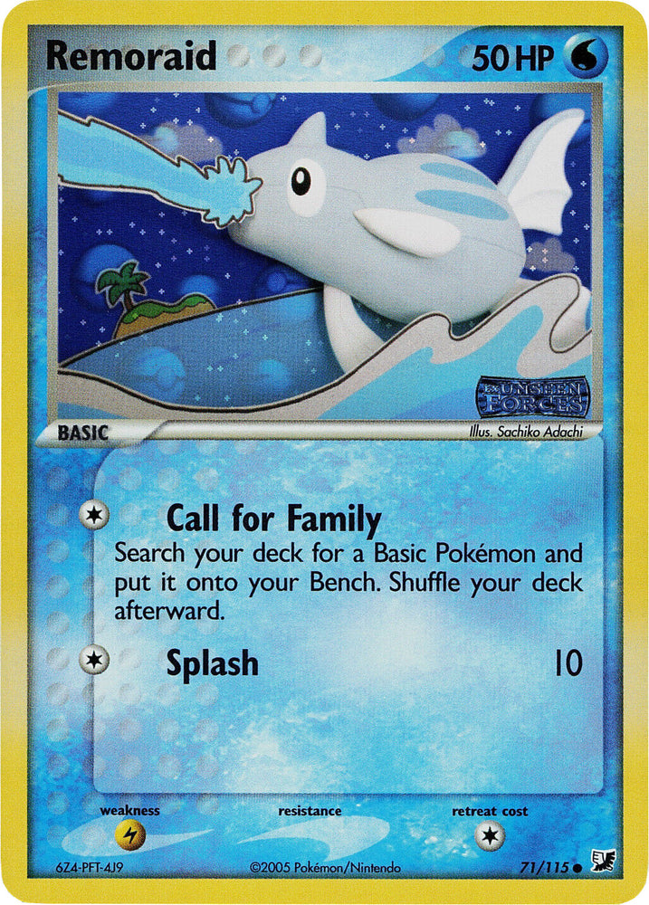 Remoraid (71/115) (Stamped) [EX: Unseen Forces] 