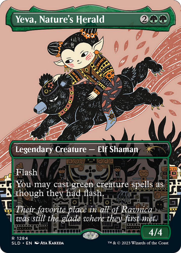 Yeva, Nature's Herald (Borderless) [Secret Lair Drop Series] 