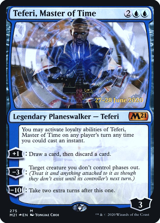 Teferi, Master of Time [Core Set 2021 Prerelease Promos] 