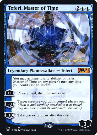 Teferi, Master of Time [Core Set 2021 Prerelease Promos] 