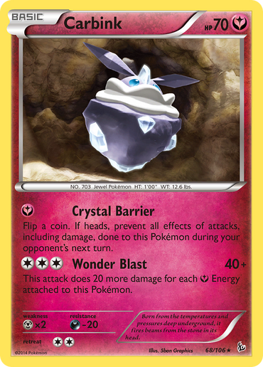 Carbink (68/106) (Theme Deck Exclusive) [XY: Flashfire] 