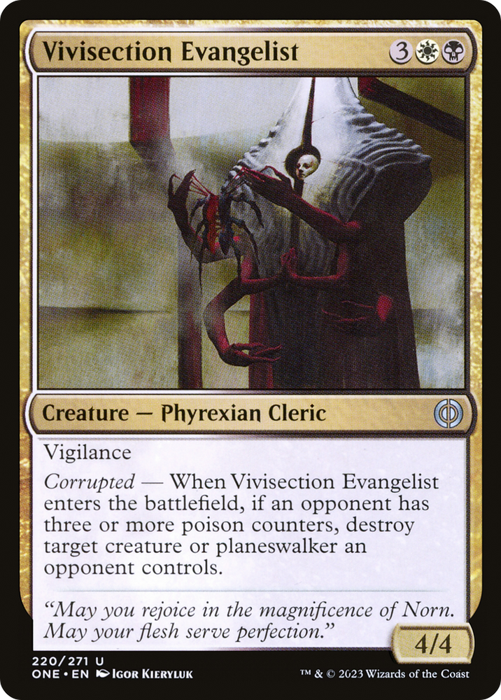 Vivisection Evangelist [Phyrexia: All Will Be One] 