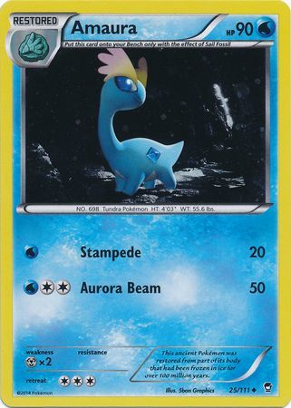 Amaura (25/111) (Cosmos Holo) [XY: Furious Fists] 