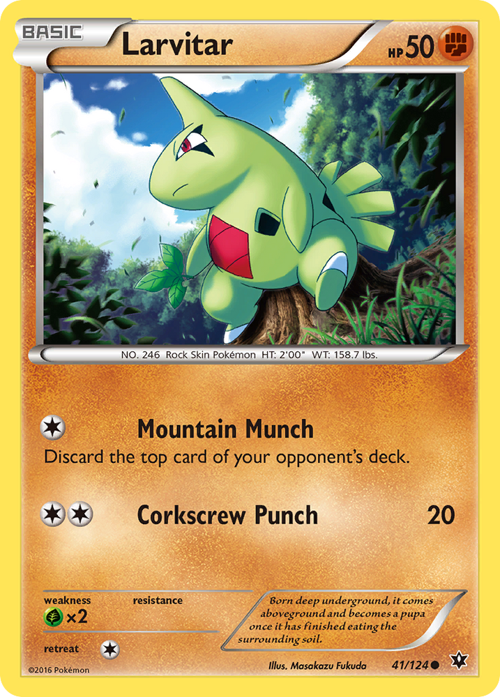 Larvitar (41/124) [XY: Fates Collide] 