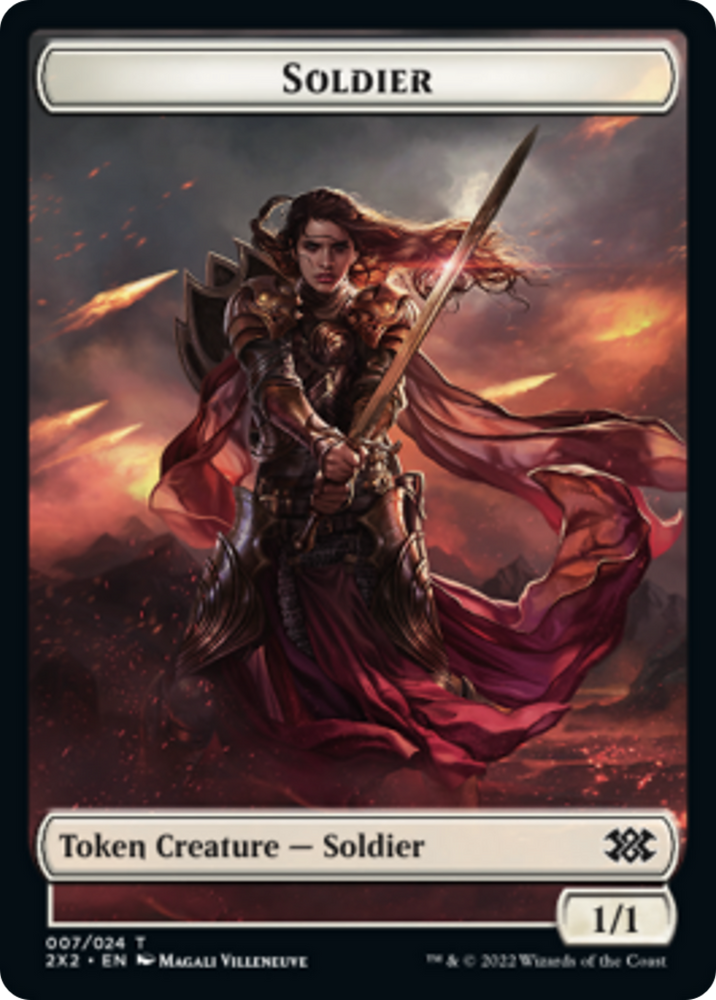 Egg // Soldier Double-Sided Token [Double Masters 2022 Tokens] 