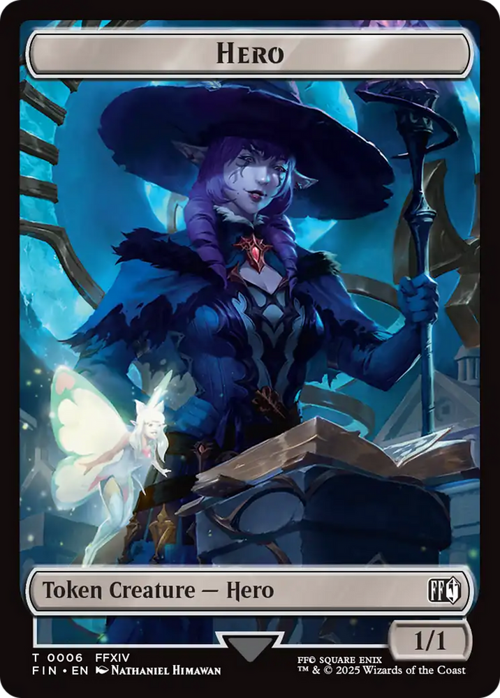 Hero (0006) // Horror (0013) Double-Sided Token [FINAL FANTASY Tokens]
