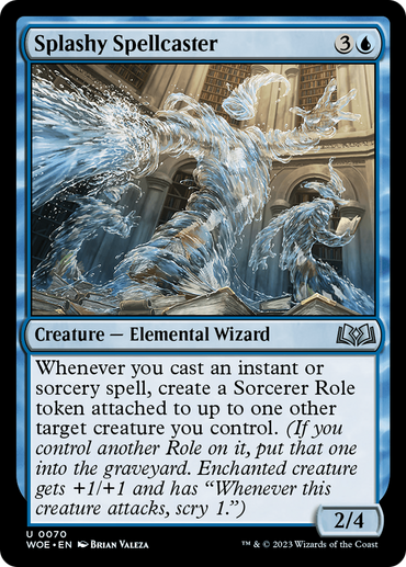 Splashy Spellcaster [Wilds of Eldraine] 