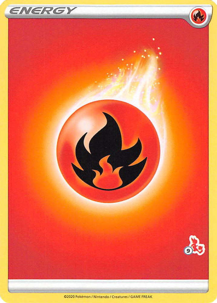 Fire Energy (Cinderace Stamp #9) [Battle Academy 2022] 