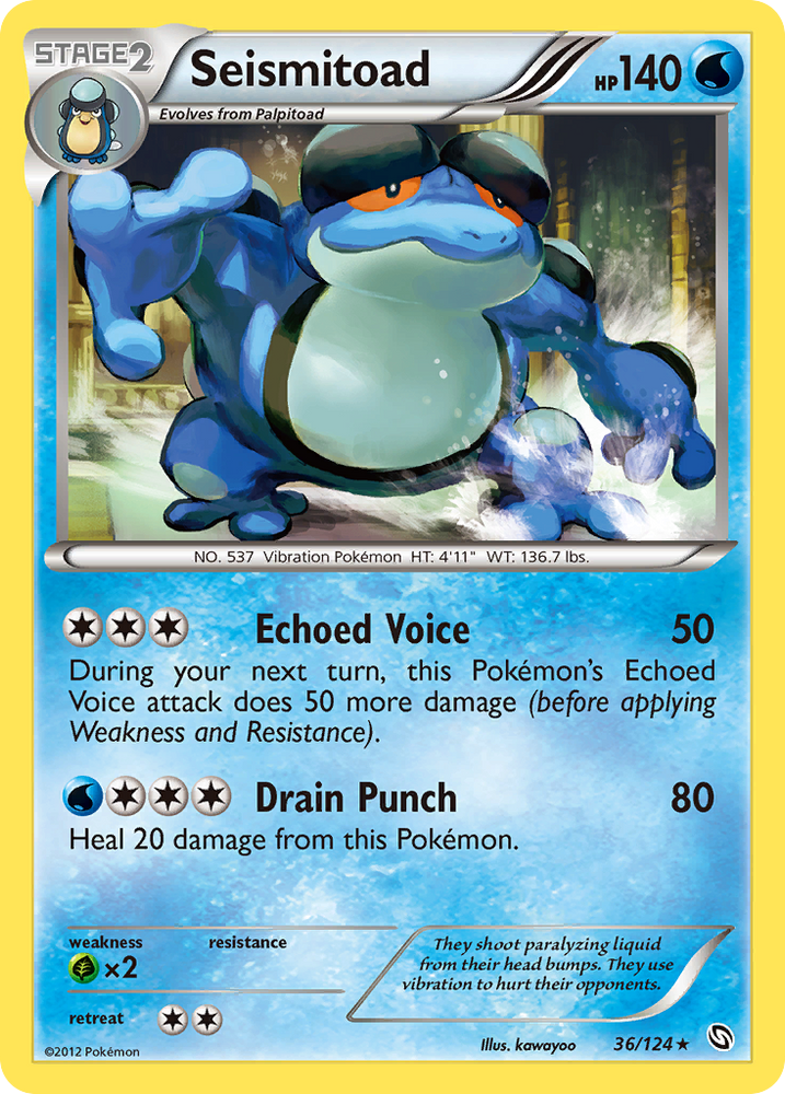 Seismitoad (36/124) [Black &amp; White: Dragons Exalted] 