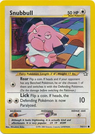 Snubbull (74/111) [Neo Genesis Unlimited] 