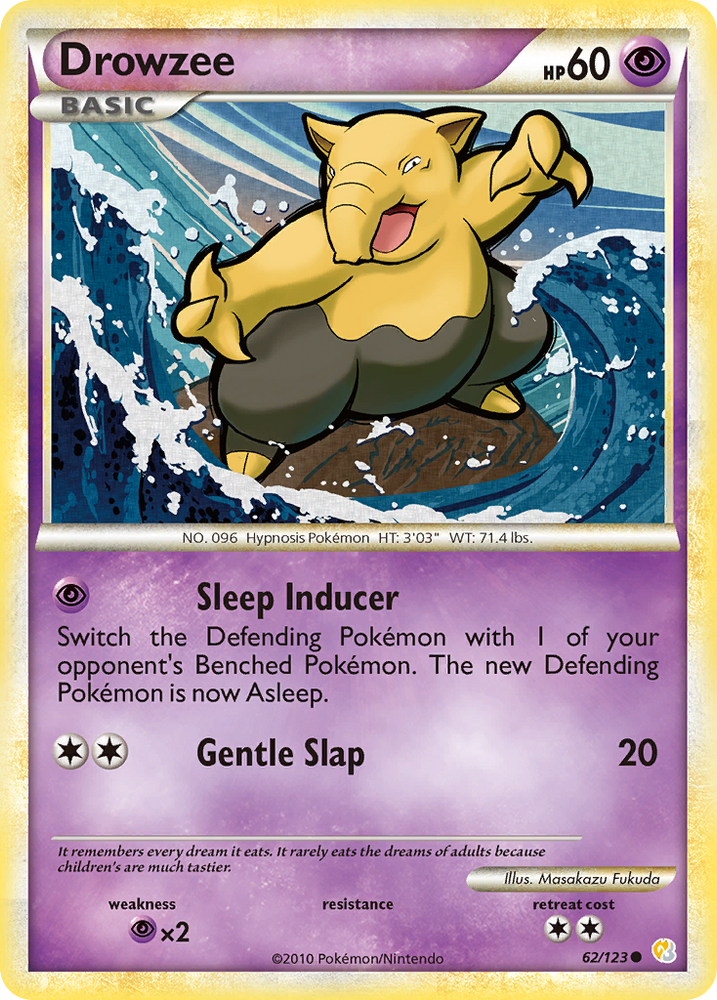 Drowzee (62/123) [HeartGold &amp; SoulSilver: Base Set] 