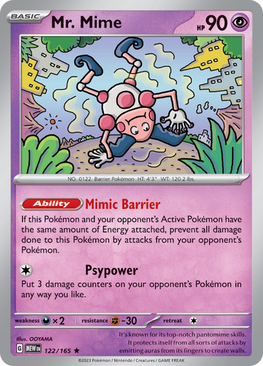 Mr. Mime (122/165) [Scarlet &amp; Violet: 151] 