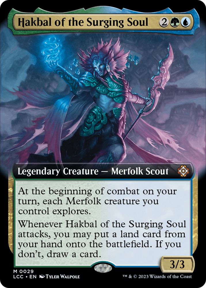 Hakbal of the Surging Soul (Extended Art) [The Lost Caverns of Ixalan Commander] 