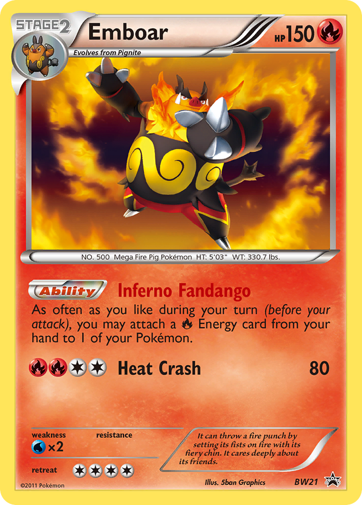 Emboar (BW21) [Black &amp; White: Black Star Promos] 