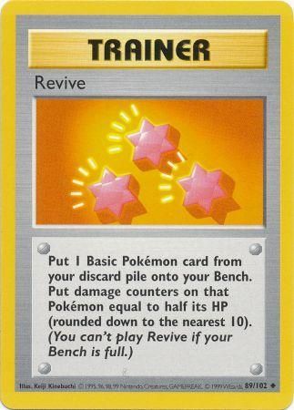 Revive (89/102) [Base Set Shadowless Unlimited] 