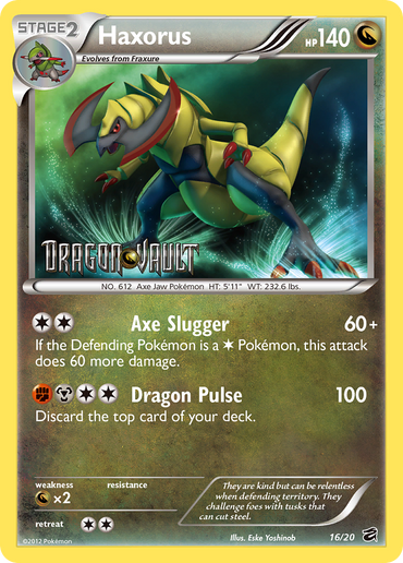Haxorus (16/20) [Black &amp; White: Dragon Vault] 