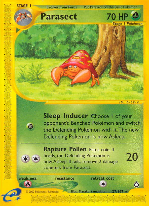 Parasect (27/147) [Aquapolis] 
