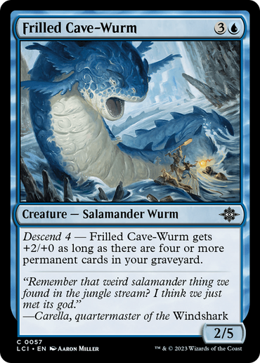 Frilled Cave-Wurm [The Lost Caverns of Ixalan] 