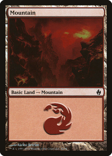 Mountain (32) [Premium Deck Series: Fire and Lightning] 